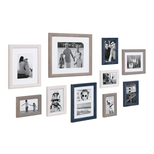 Kate and Laurel Bordeaux Gallery Wall Wood Picture Frame Set